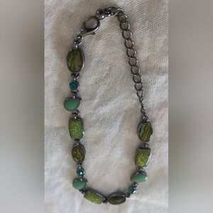 Elegant Green Stone Necklace